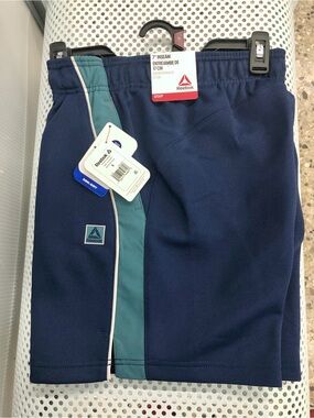 NEW REEBOK Athletic Tenacity Shorts 7" Inseam Pockets Drawstrings Small Blue Men
